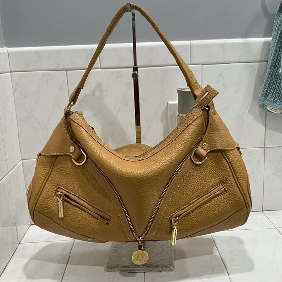 Versace Medusa Saddle Leather Zip Studded Hobo Bag - 100% Authentic - Picture 15 of 15